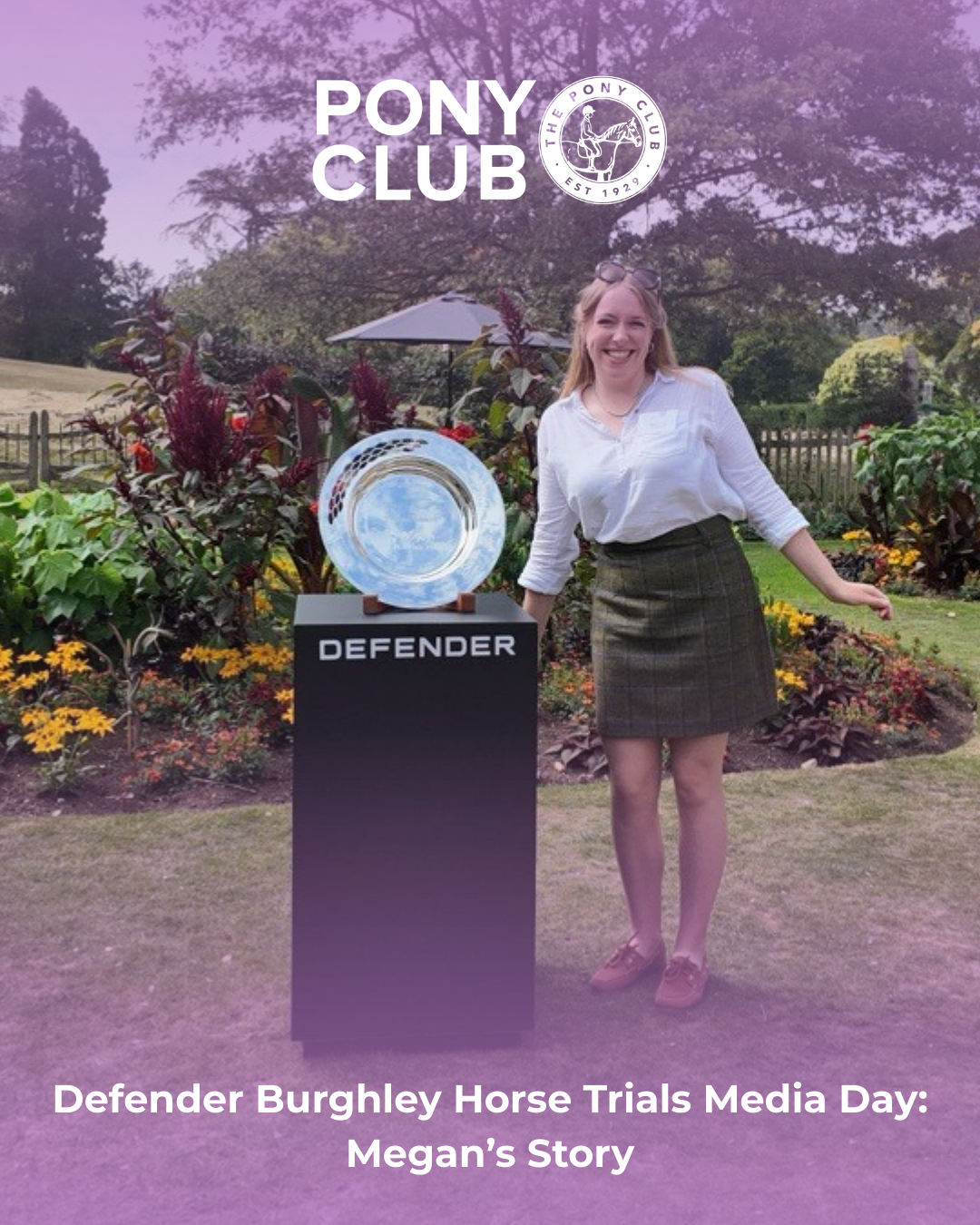Megan's Day at the Defender Burghley Horse Trials Media Day