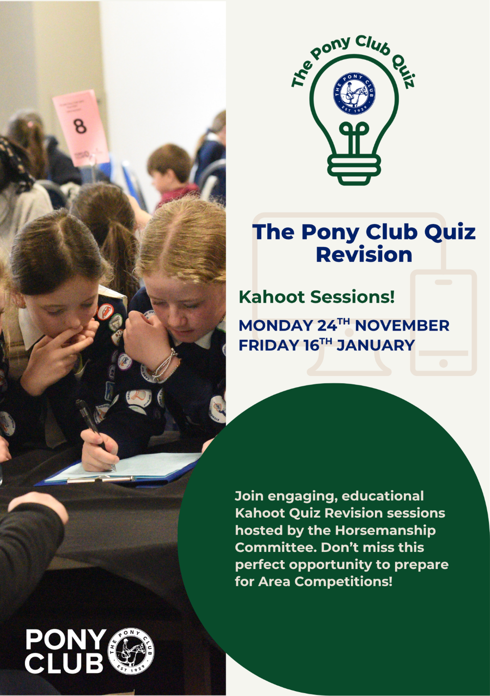 Introducing Pony Club Quiz Kahoot Revision Sessions 🧠📚